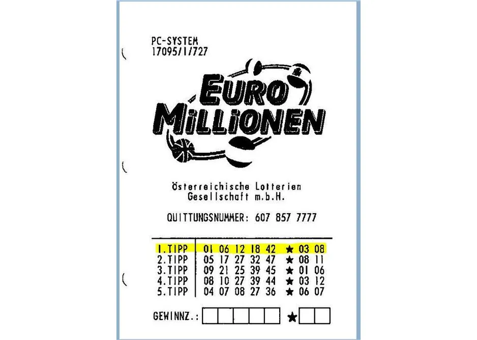 EuroMillions ticket