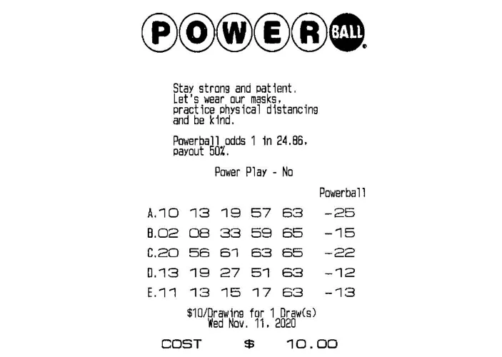 Powerball ticket